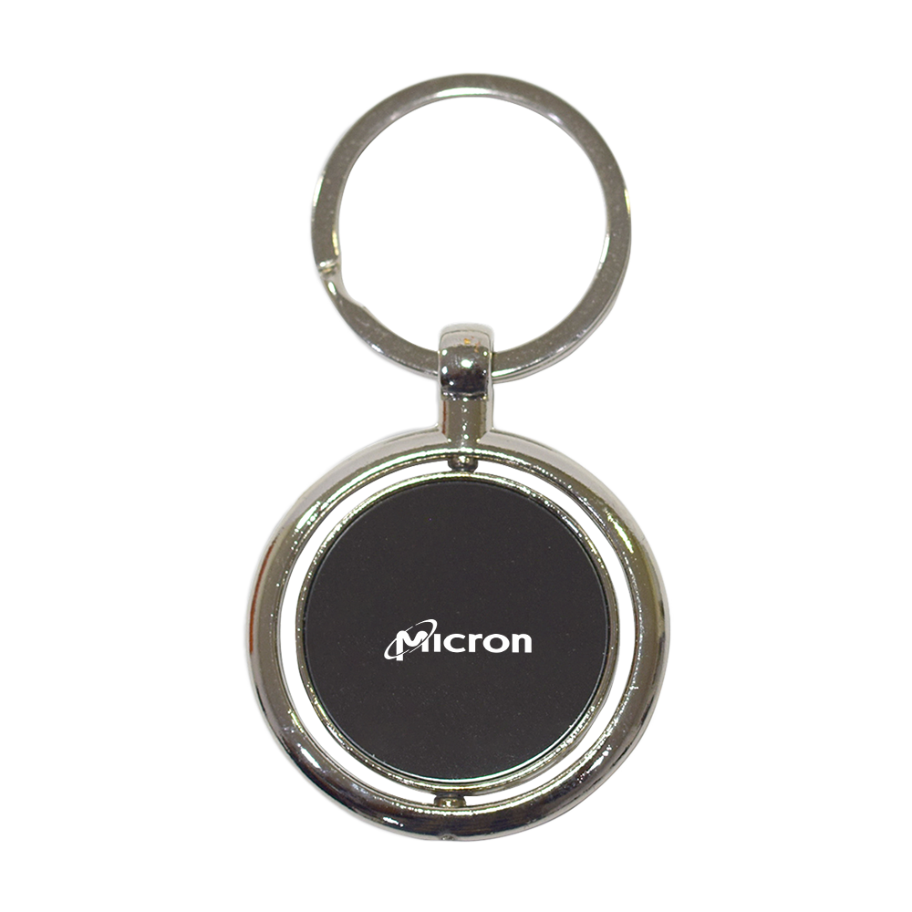 Glimmer Metal Keychain - Grey