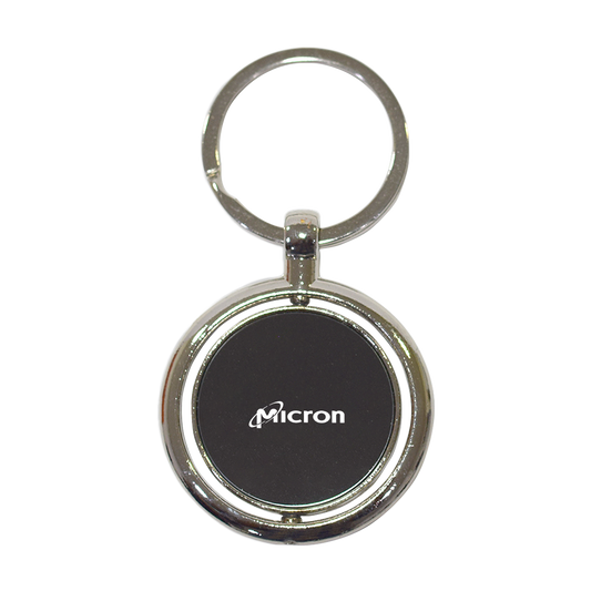 Glimmer Metal Keychain - Grey